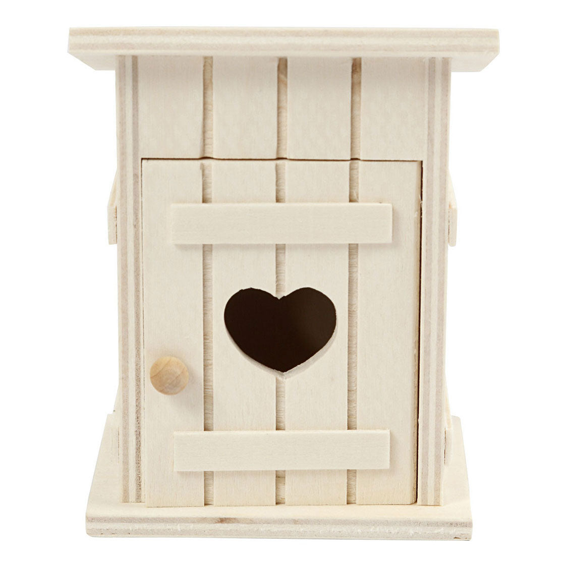 Creativ Company Wooden Mini Hoodet House, 6.5x6.5x8cm