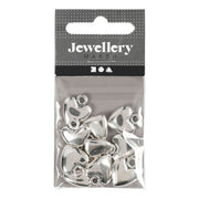 Creativ company hartvormige hanger verzilverd, 10st. - afbeelding 1