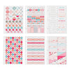 Creativ company stickerboek, aquarel, a5, goud, rood, koraal, 1 stuk