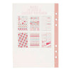 Creativ company stickerboek, aquarel, a5, goud, rood, koraal, 1 stuk