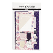 Post-it en boekenlegger set, afm 10,3x22 + 13,8x22 cm, goud, paars, roze, 2 vel 1 doos - afbeelding 1