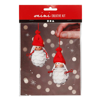 Creativ Company Mini Kit Ciondoli di Natale per la realizzazione di ciondoli di Natale