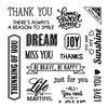 Creativ Company Silicone Stamps Texto en inglés. 1 hoja