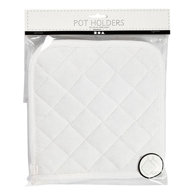 Creativ company pannenlappen wit 20x20cm, 1 paar