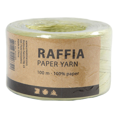 Creative Company Paper Rafia Yarn Light Green, 100m