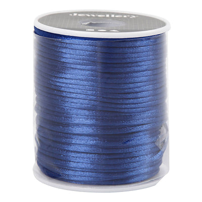 Creativ company cc satijnkoord 2 mm blauw 50 m