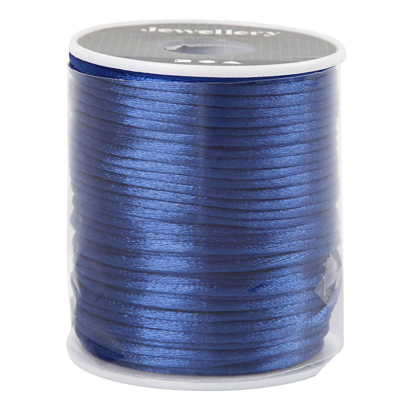 Creative Company Satin Cord Donker Blue, 50m
