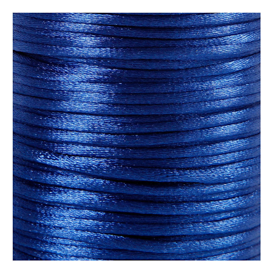 Creativ Company Cordón de satén azul oscuro, 50 m