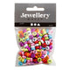 Creativ company ronde letterkralen diverse kleuren, 25 gram