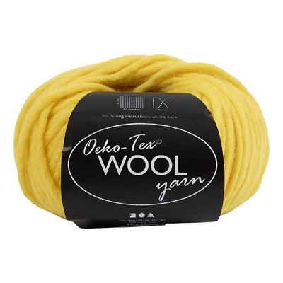 Creative Company Wool Yarn Yellow, 50m
