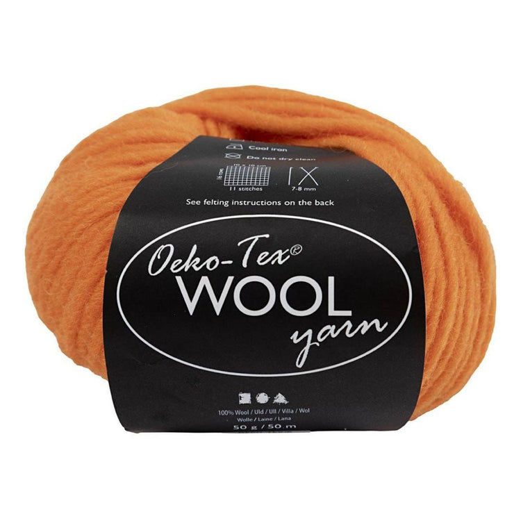 Creativ Company Wool yarn Orange, 50m