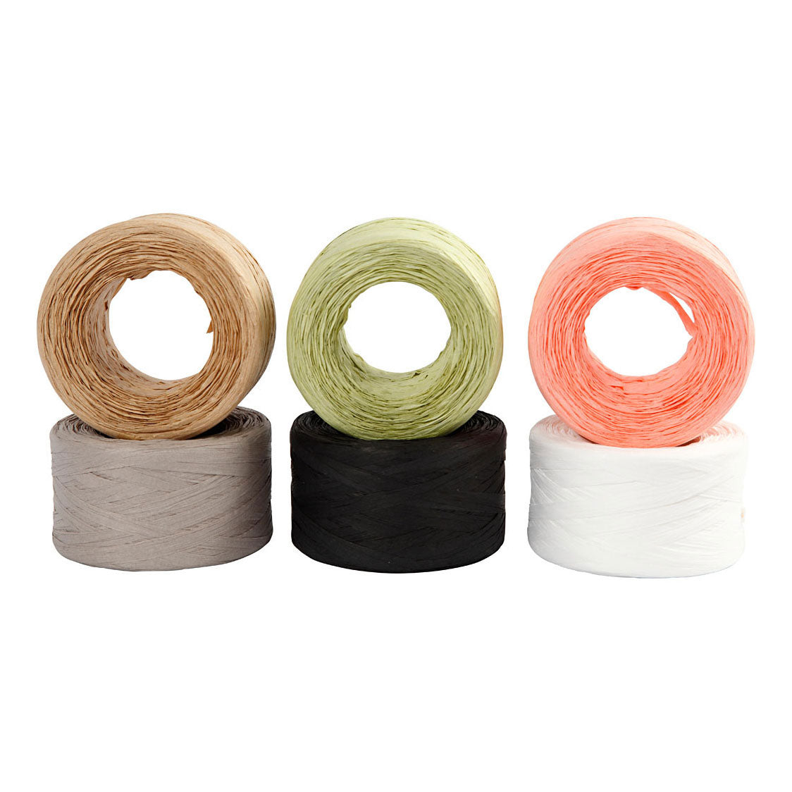 Colores de hilo Raffia de papel de creativ Company, 6x100m