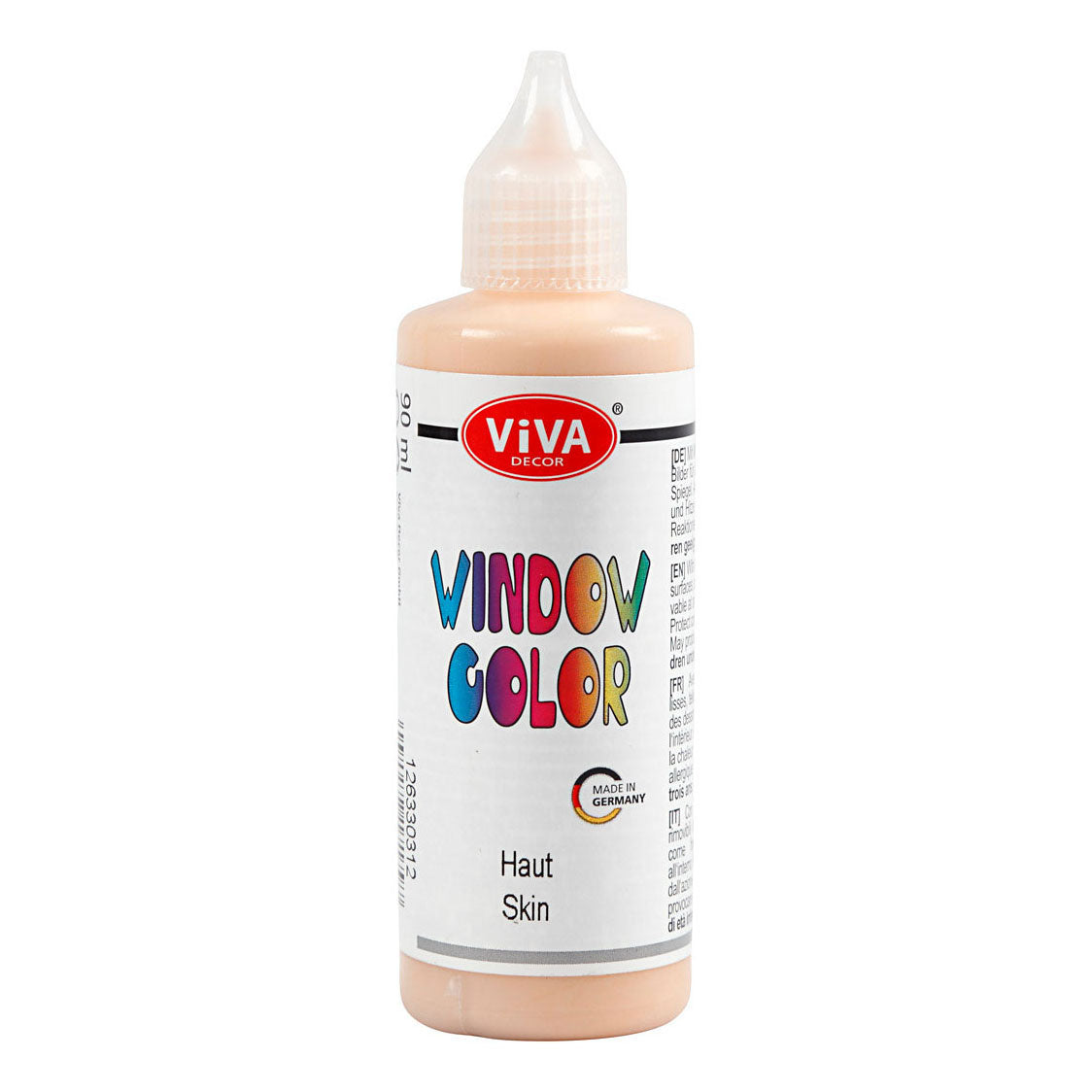 Pegatina de color de la ventana de la empresa Creativ y beige de luz de pintura de vidrio, 90 ml
