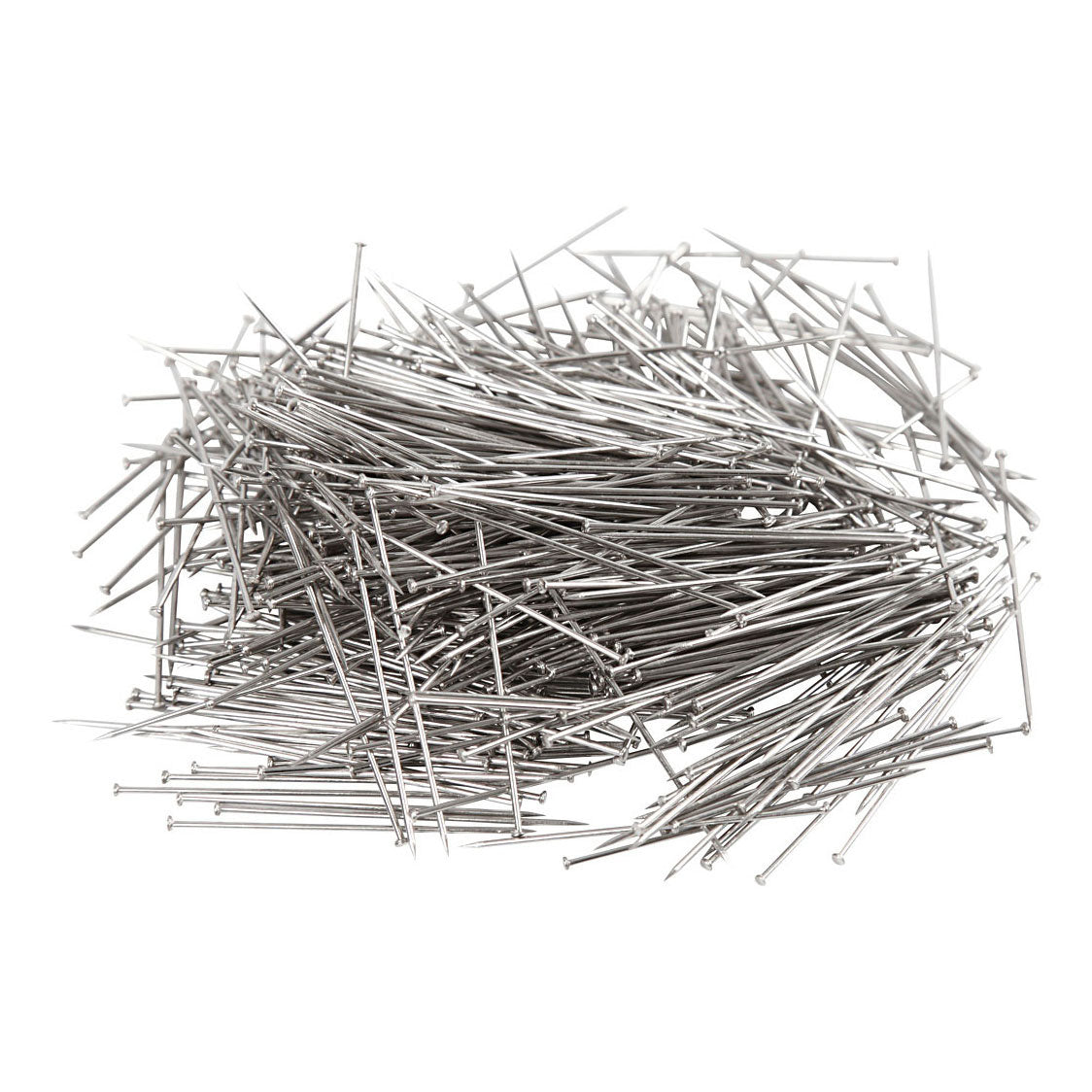 Creative Company Head Pins Silver, 50 grammi