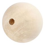 Creativ company houten kraal 80 mm gatgrootte 12mm - afbeelding 1
