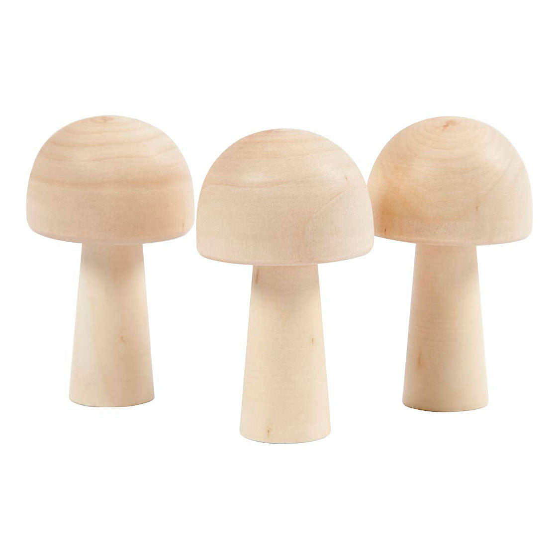Creativ Company Wooden Mushroom, 3er.