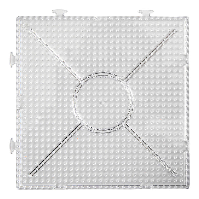 Carreting String Beading Sign Clear Square 15x15cm, 2st.