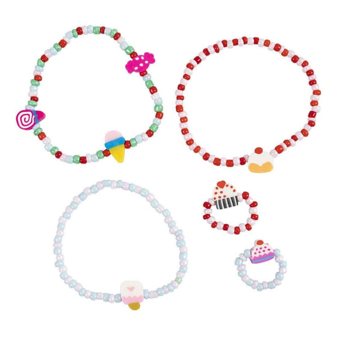 Creativ company http: www.cchobby.nl mini-hobbyset-sieraden-elastische-armband-en-ring-1-doos