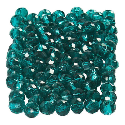 Creativ Company Perline sfaccettate verde smeraldo, 100 pz.