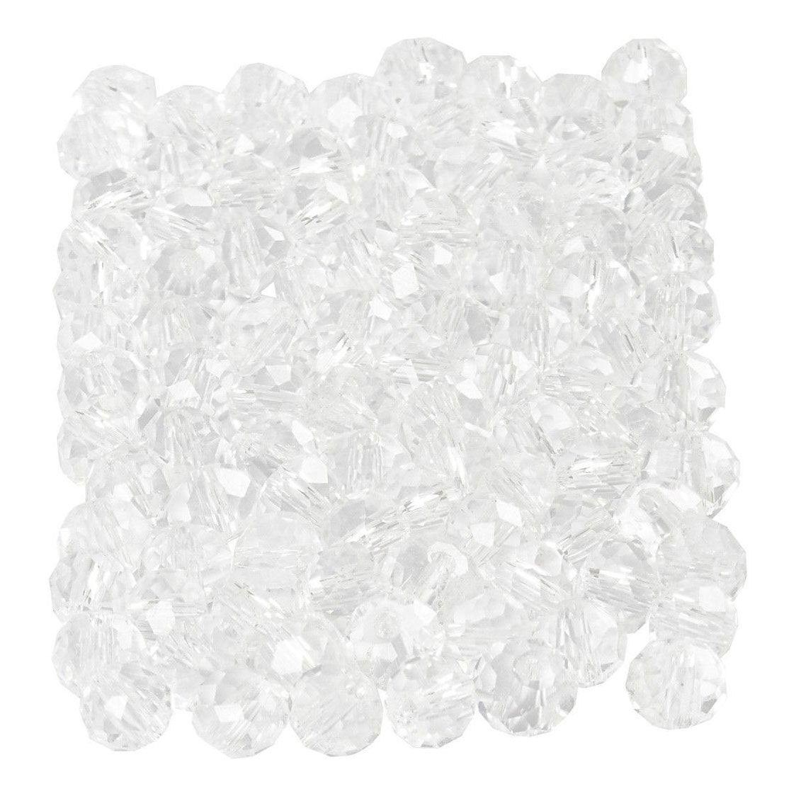 Creativ Company Perline sfaccettate di cristallo, 100 pz.