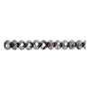 Creativ company facet kralen metallic grijs, 100st.