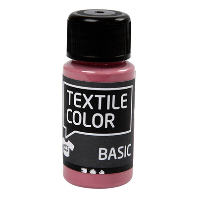 Creativ Company Textile Colour Vernice tessile semicoprente rosa scuro, 50ml