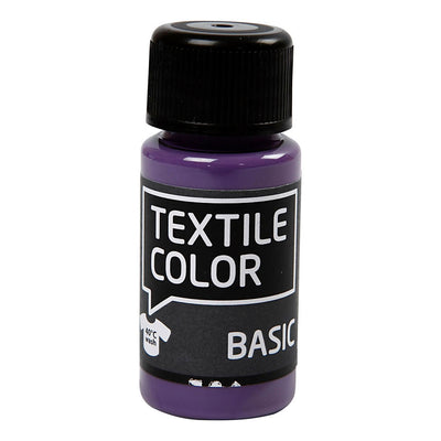 Creativ Company Textile Colour Vernice tessile semi-opaca Lavanda, 50ml