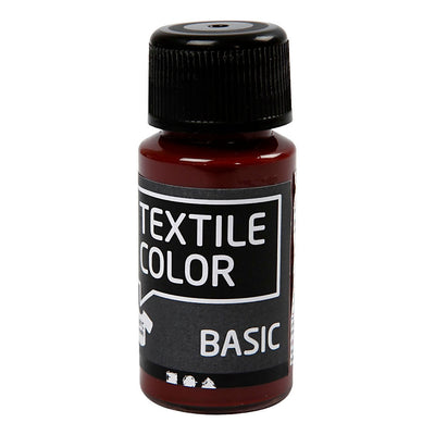 Creativ Company Textile Colour Vernice tessile semicoprente marrone, 50ml