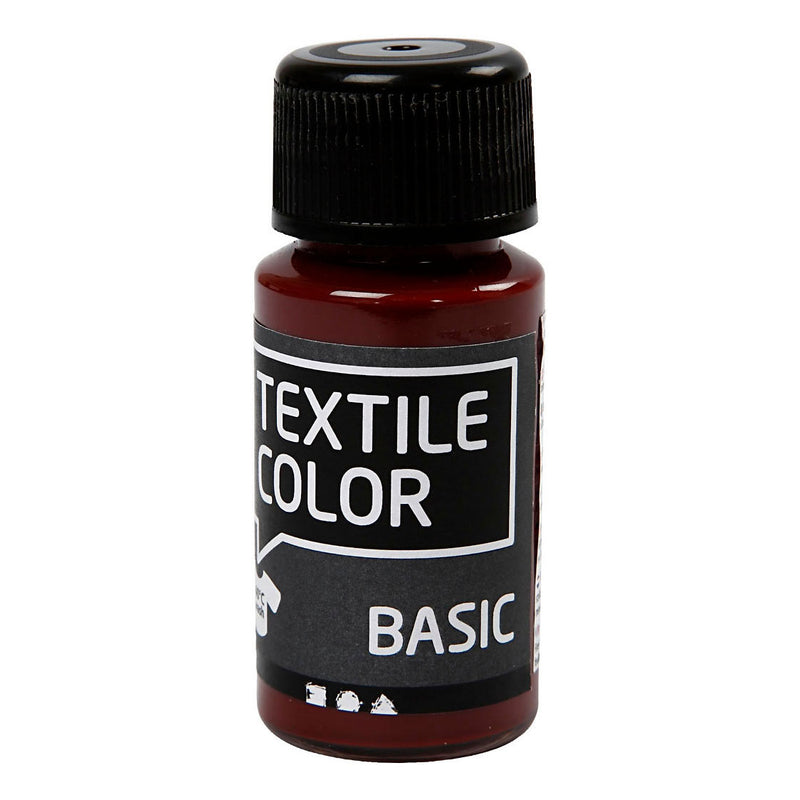 Creativ Company Textil Color semi-coberja de pintura textil marrón, 50 ml