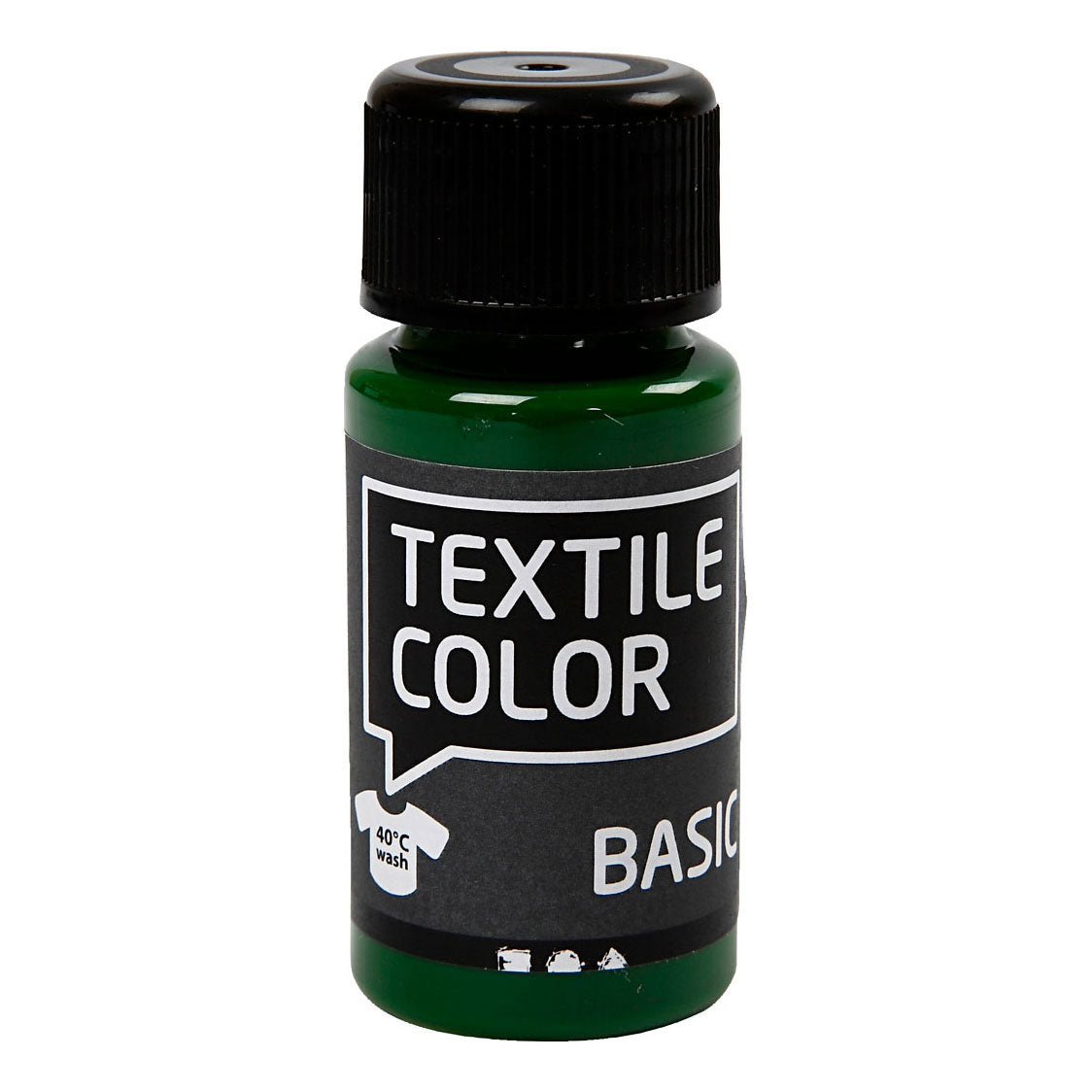 Creativ Company Textile Colour Vernice tessile semicoprente Verde oliva, 50ml