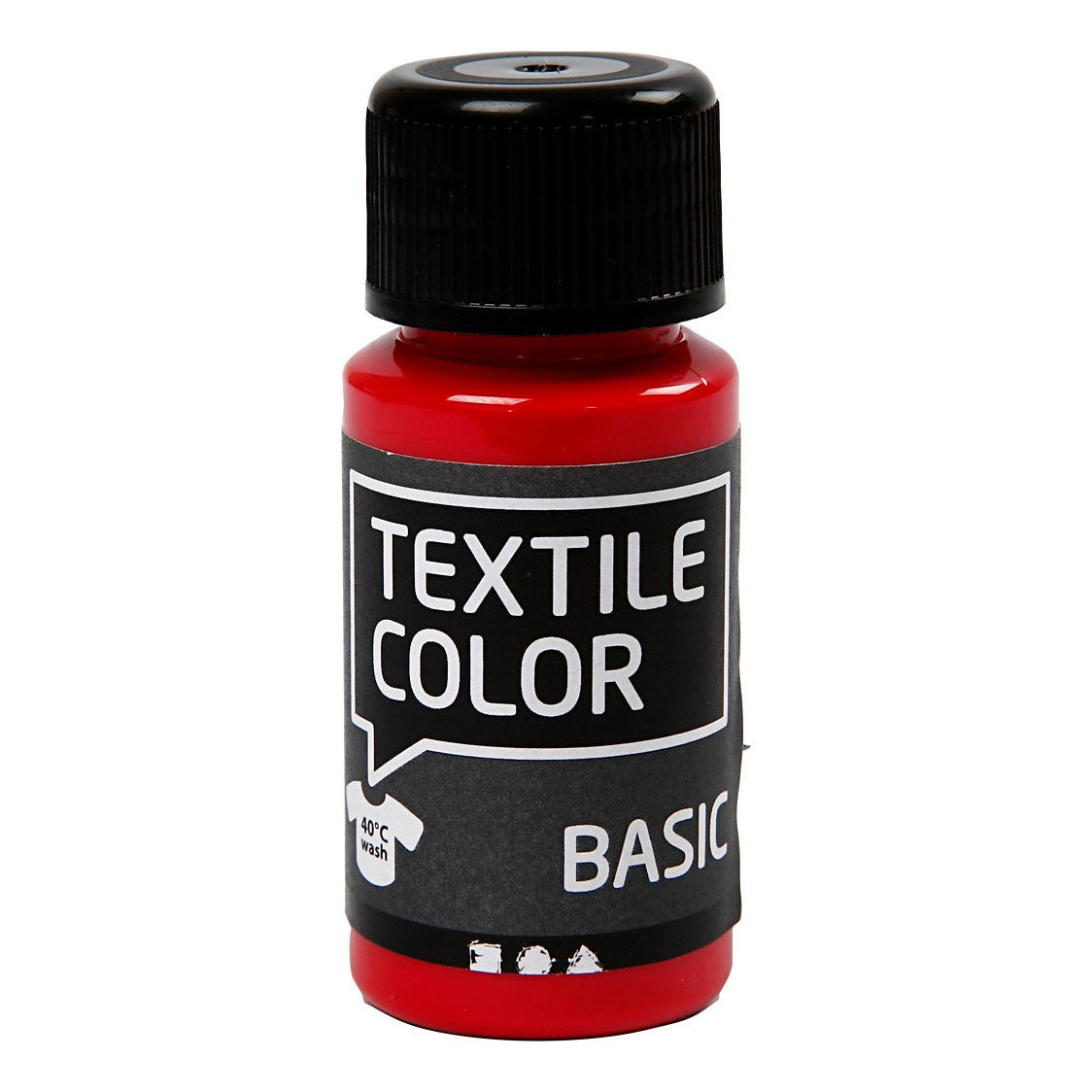 Creativ Company Textile Colour Vernice tessile semiopaca Rosso primario, 50ml