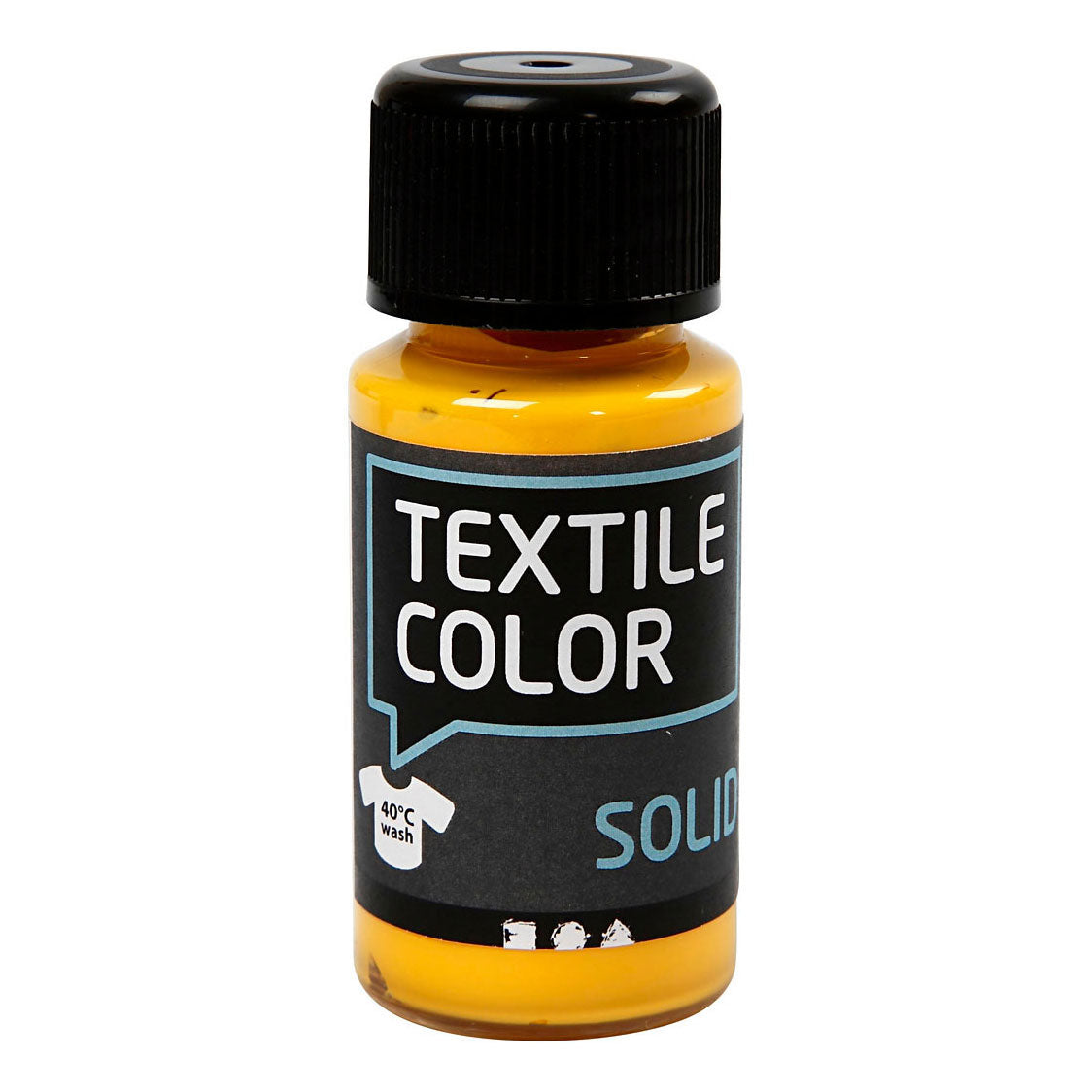 Creative Company Textile Color -Paint tessile da coprire giallo, 50 ml