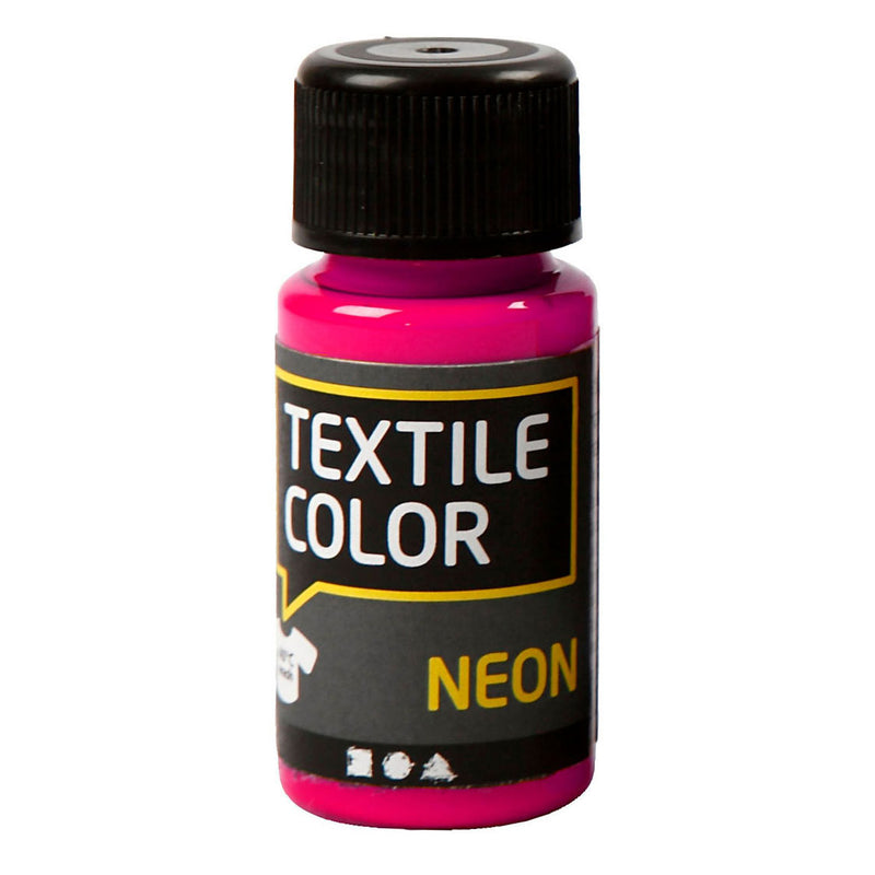 Creativ Company Textile Color: pintura textil de neón rosa, 50 ml