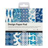 Creativ Company Bloque de papel de diseño azul, 50 hojas