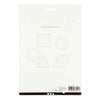 Creativ company kruissteken karton, geometrisch, afm 10-17 cm, wit, 20 stuk 1 doos
