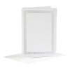 Creativ company kaarten om te borduren, afmeting kaart 10,5x15 cm, afmeting envelop 11,5x16,5 cm, wit, 6 set 1 doos