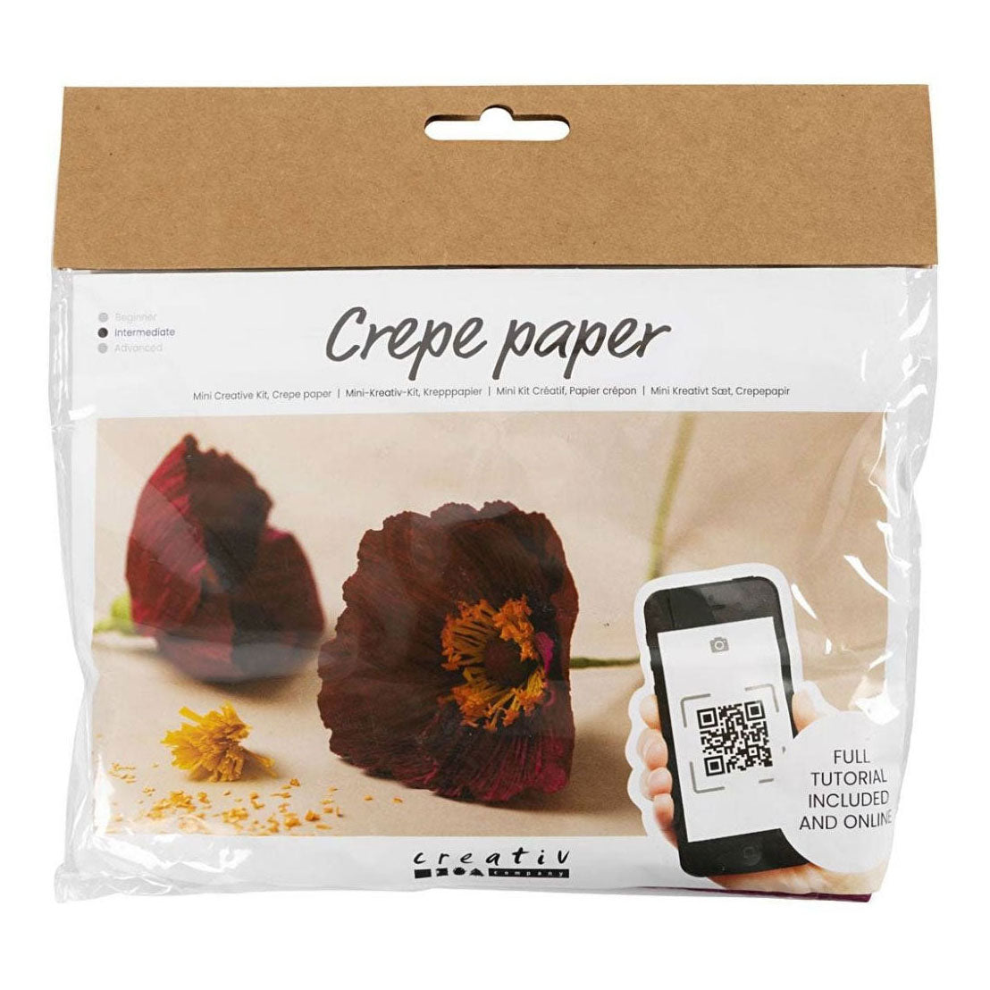 Poppies de creativ Company Mini Hobbyset Crepepapier