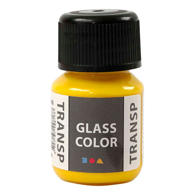 Creativ Company Glass Color Transparante Verf Citroengeel, 30ml