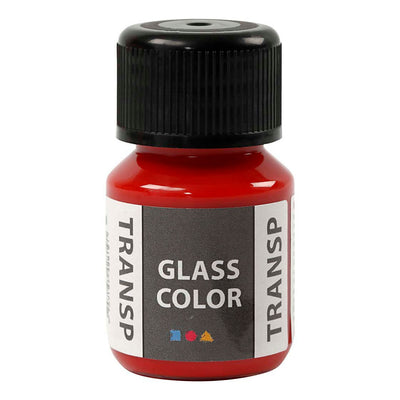Creativ Company Glass Color Transparante Verf Rood, 30ml