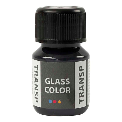 Creativ Company Glass Color Transparante Verf Zwart, 30ml