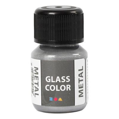 Creativ Company Glass Color Metal Verf Zilver, 30ml
