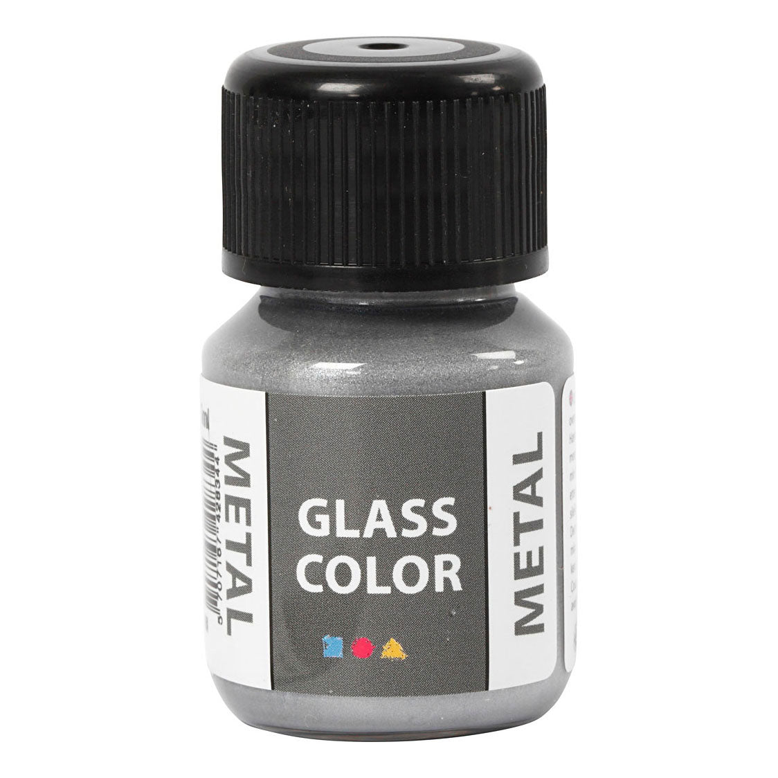 Creativ Company Glass Color Metal Paint Argento, 30ml