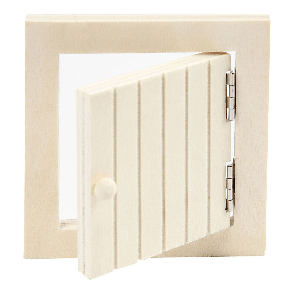 Creativ Company mini escotilla de madera y escalera de cuerda