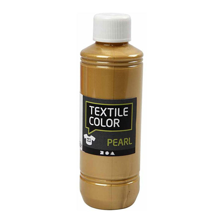 Creativ Company Textil Color que cubre la pintura textil Pearl, 250 ml