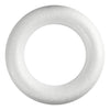 Creativ Company Styropor Ring Wit met Platte Achterkant, 35cm