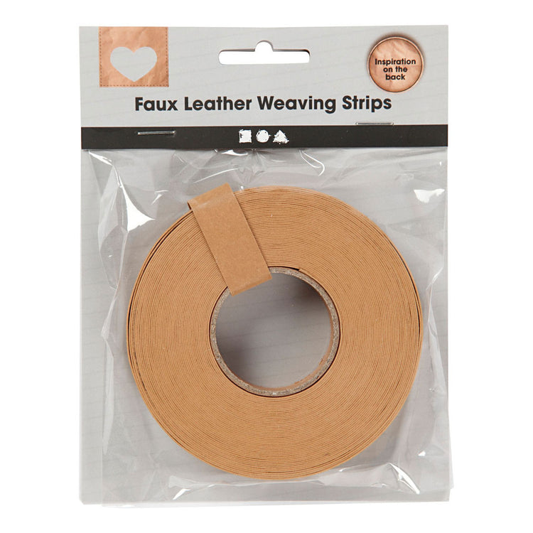 Creativ Company braid strips light brown, 9.5m