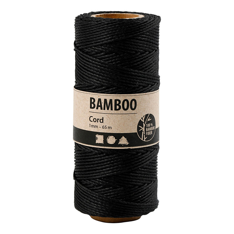 Creative Company Bamboekoord Zwart, 65m