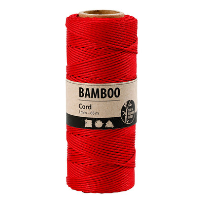 Creativ Company Bamboekoord Rood, 65m
