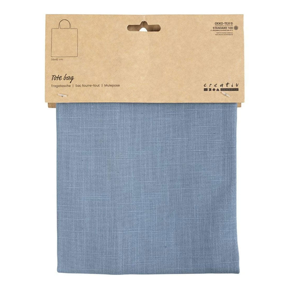 Creative Company Carry Borse Pigeon Blue, 38x42cm