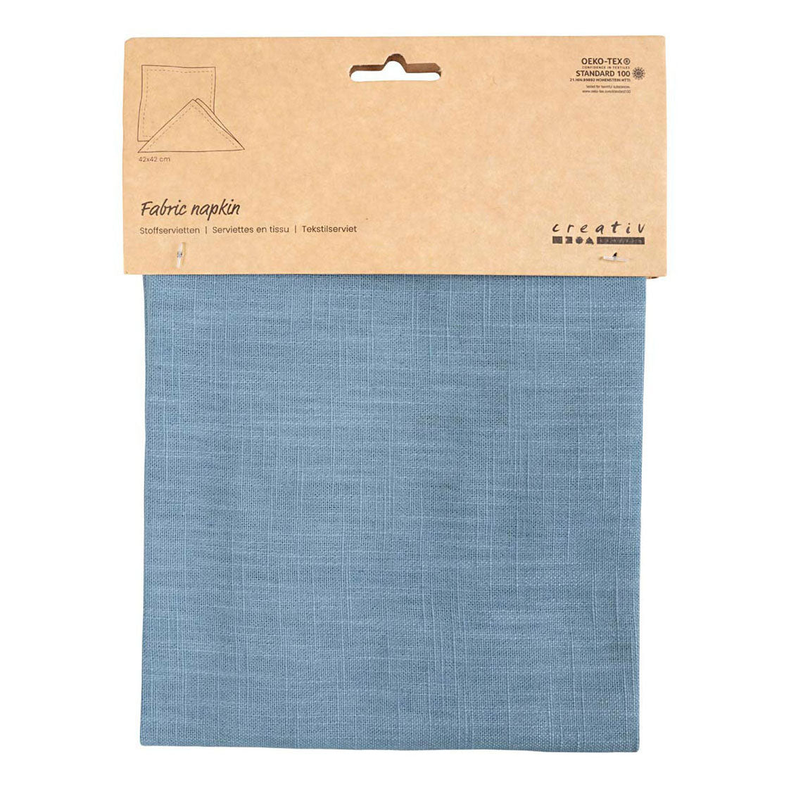 Creativ Company Fabric Napkin Pigeon Blue, 42x42cm